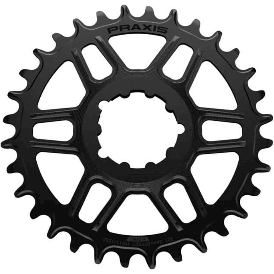 Praxis Kettingblad 1X Mtb Dm(A) 3Mm Offset Wave Zwart - Le Coq Wielerartikelen