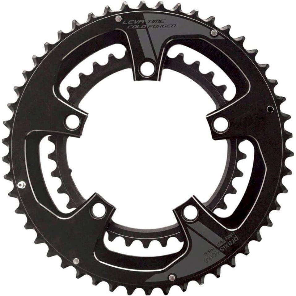 Praxis Buzz Sport kettingblad 12-speed, 110 BCD, geschikt voor 10/11/12 versnellingen, zwart metalen fietsaccessoire