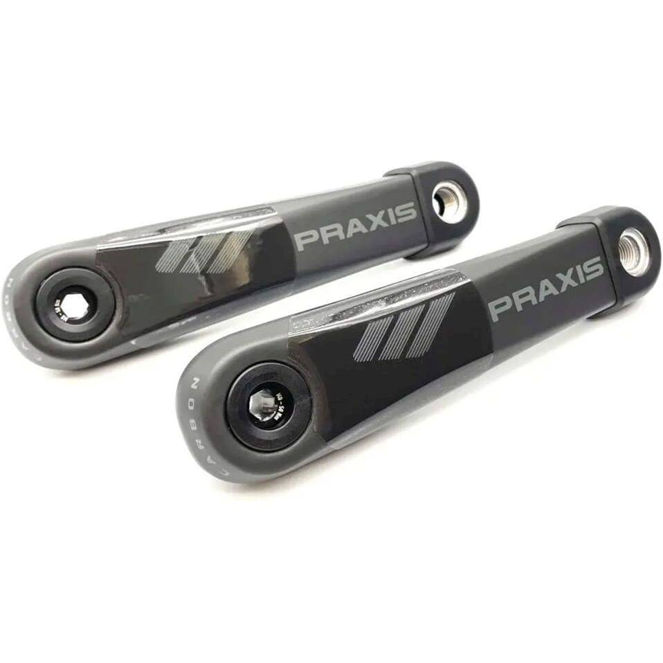 Praxis E-Race racefiets crankstel met Brose, Fazua en TQ Isis spline, zwart, lichtgewicht en duurzame fietsonderdelen