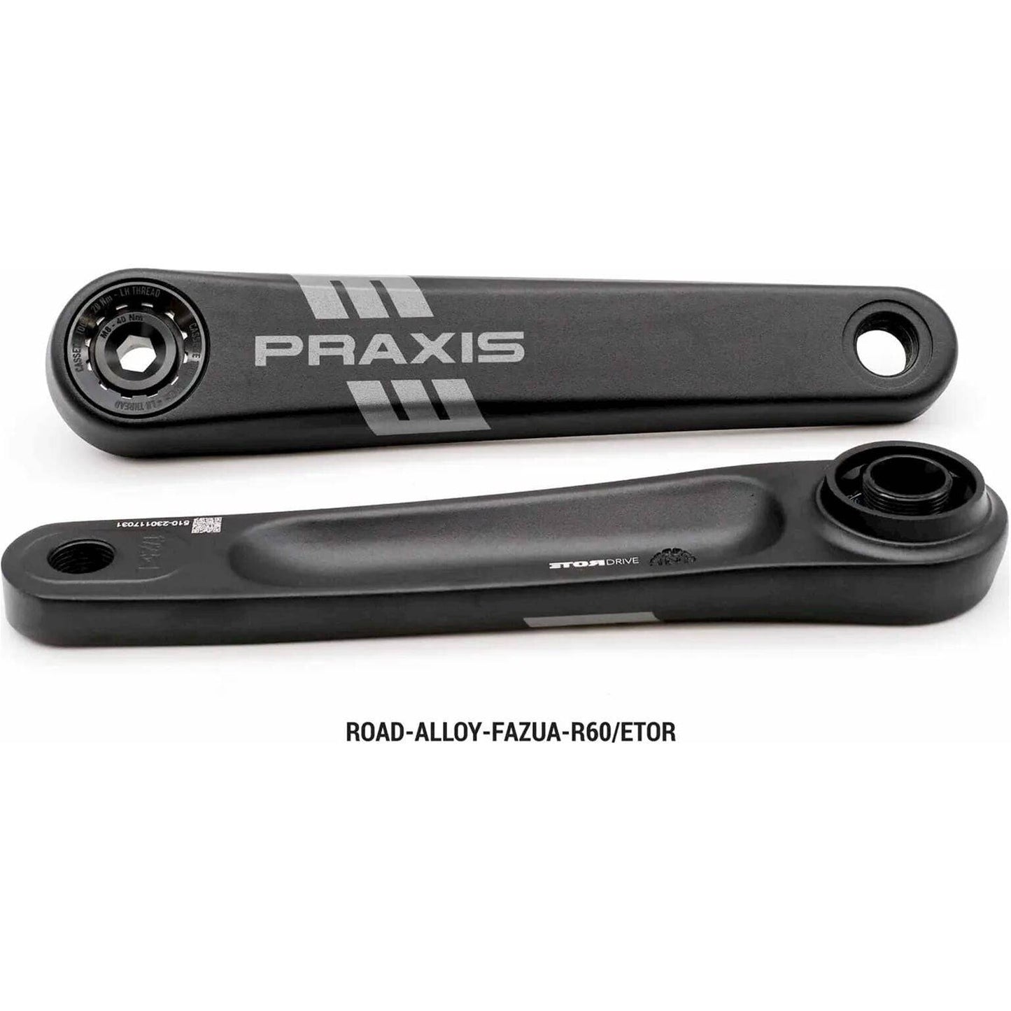 Praxis E-Race Crankstel Alloy Etor Spline (Fazua R60) - Le Coq Wielerartikelen