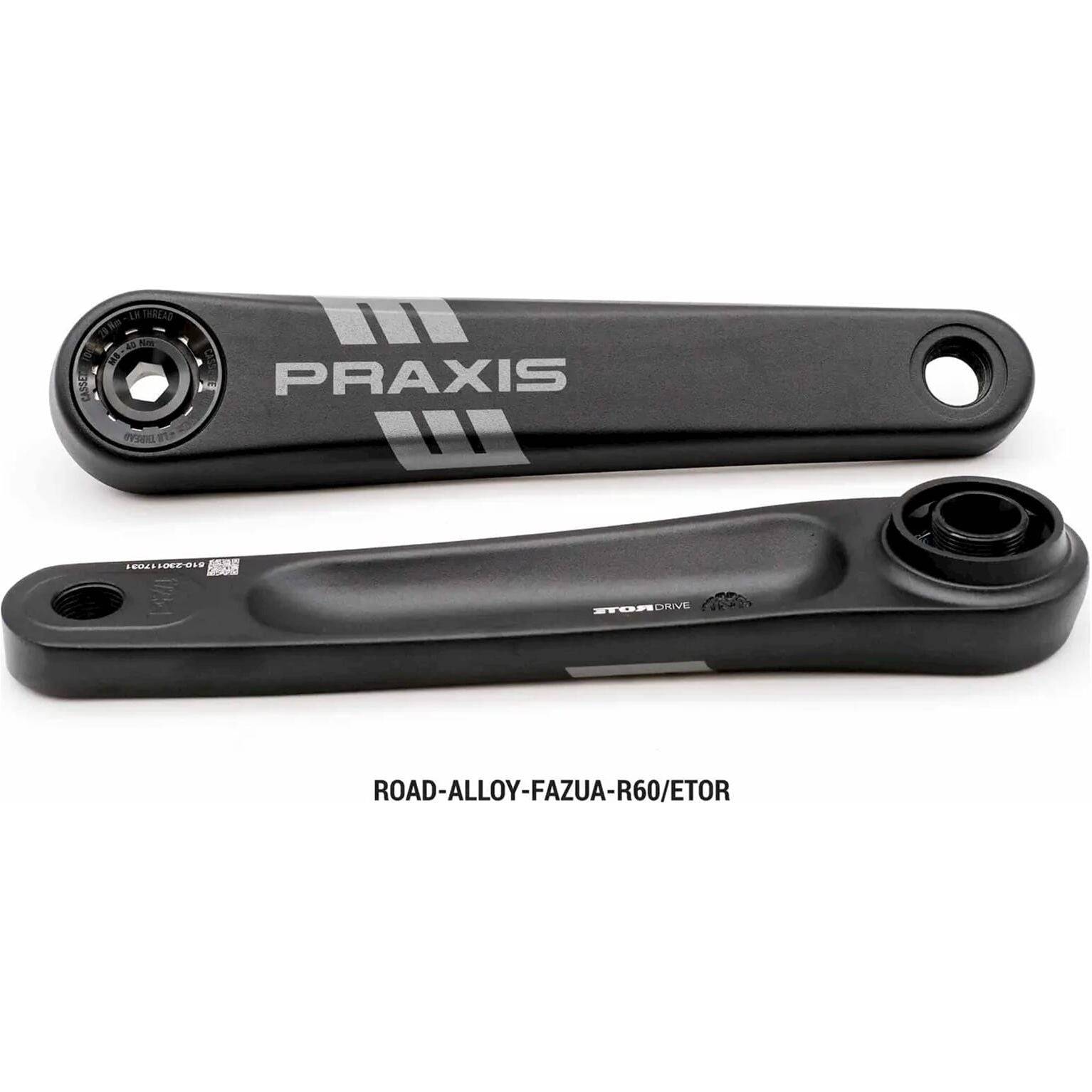 Praxis E-Race Crankstel Alloy Etor Spline (Fazua R60) - Le Coq Wielerartikelen