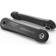 Praxis E-Bike carbon cranksysteem voor Bosch en Yamaha, stadsfiets crankstel met lichte, duurzame carbon constructie