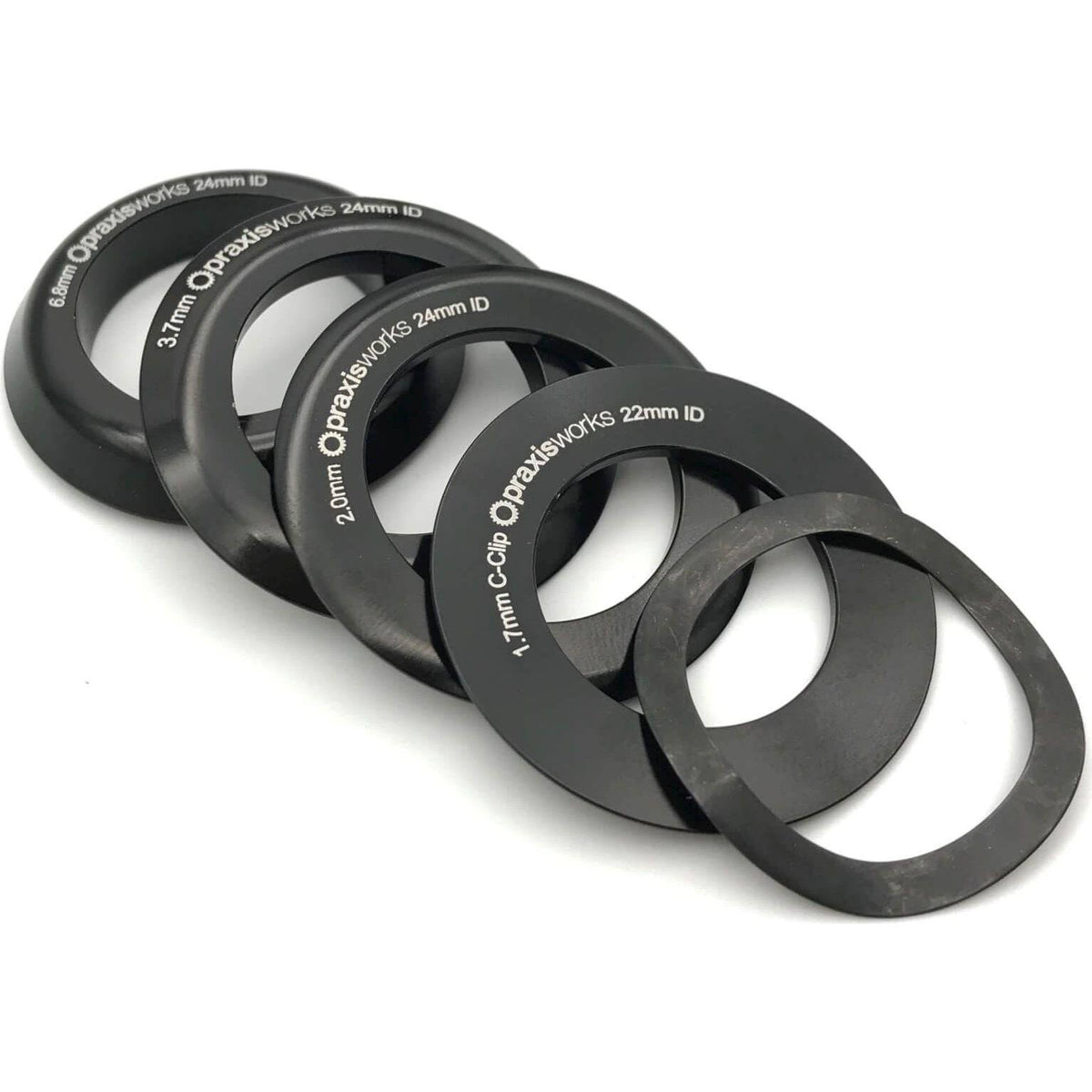 Praxis M24 afdichtringen kit voor crankstel, set van rubberen afdichtingen voor fietsaccessoires.