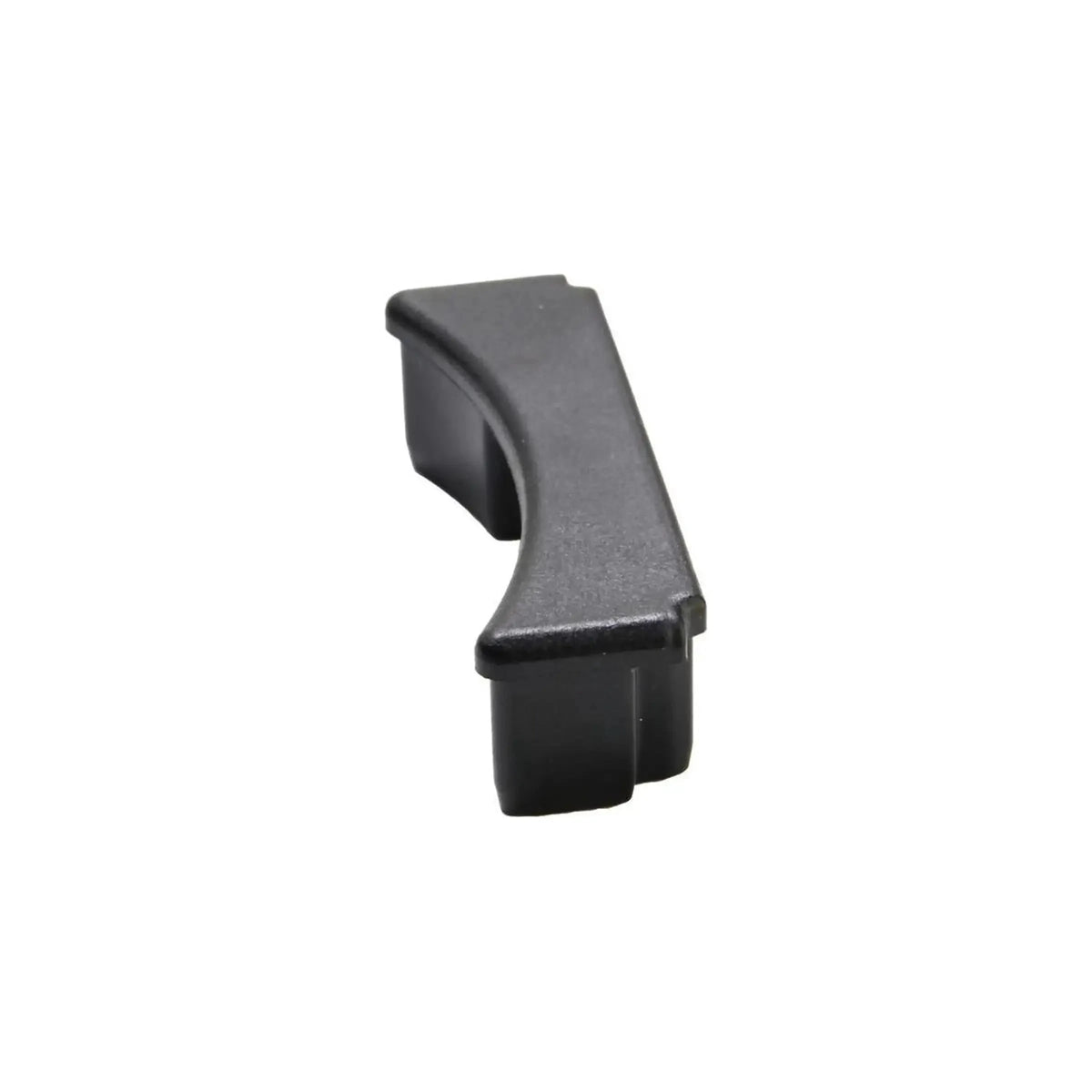 Zwarte Pro-User Diamant SG2/3 eindkap voor wielhouder, zichtbare wielgoot en bevestigingsonderdelen.