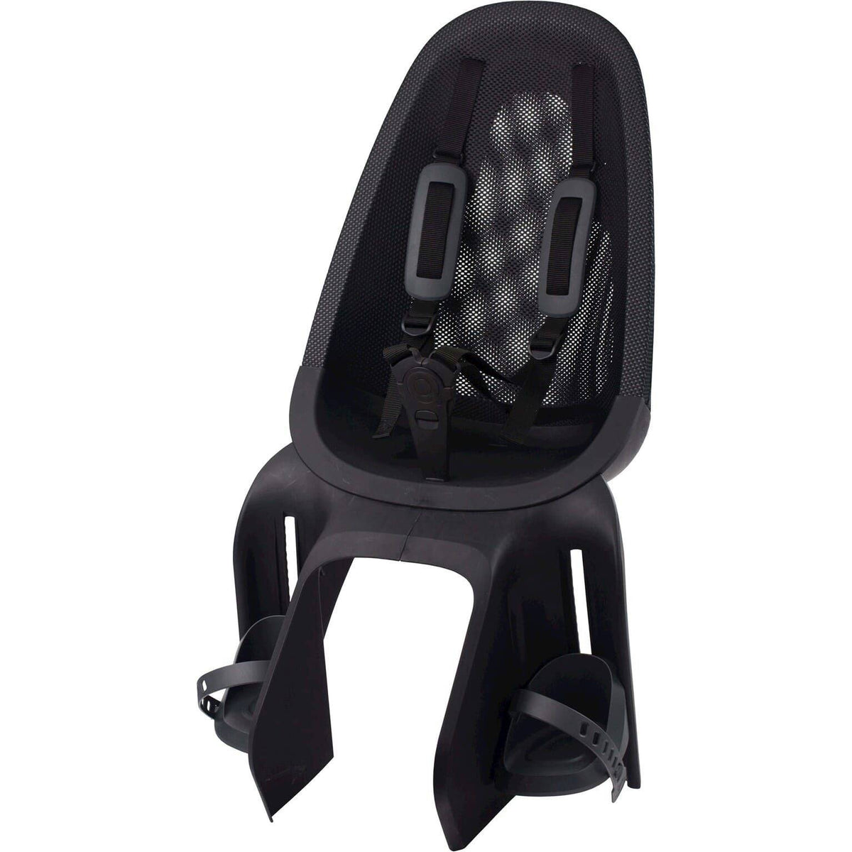 Lichtgewicht Qibbel Air Mik HD achterzitje voor fiets, geschikt voor kinderen tot 2,5 kg, bevestiging op achterzitje.