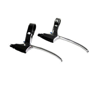 Saccon Remgreep set L218 rollerbrake, losse remgrepen voor fietsremmen, zwart kunststof met metalen bevestiging.