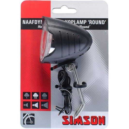 Simson Koplamp Round Aan/Uit Dynamo 7 Lux - Le Coq Wielerartikelen