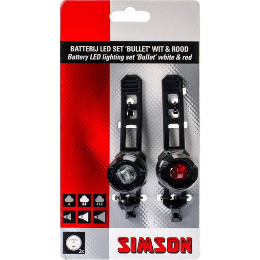 Simson Verlichtingsset Bullit Batterij - Le Coq Wielerartikelen