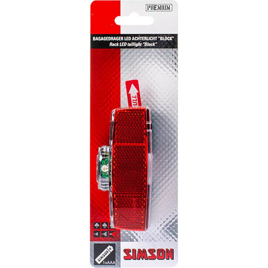 Simson Achterlicht Block Batterij 80Mm - Le Coq Wielerartikelen