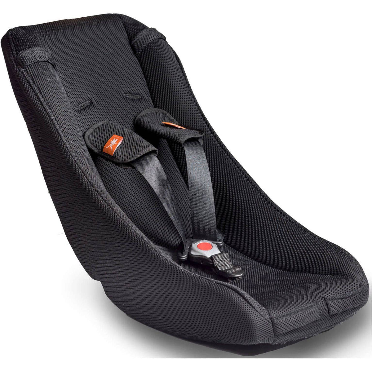 Melia babyschaal Comfort 0-9 maanden met 5-delige 4-seizoenen set voor fietskaraccessoires, geschikt voor babyveiligheid.