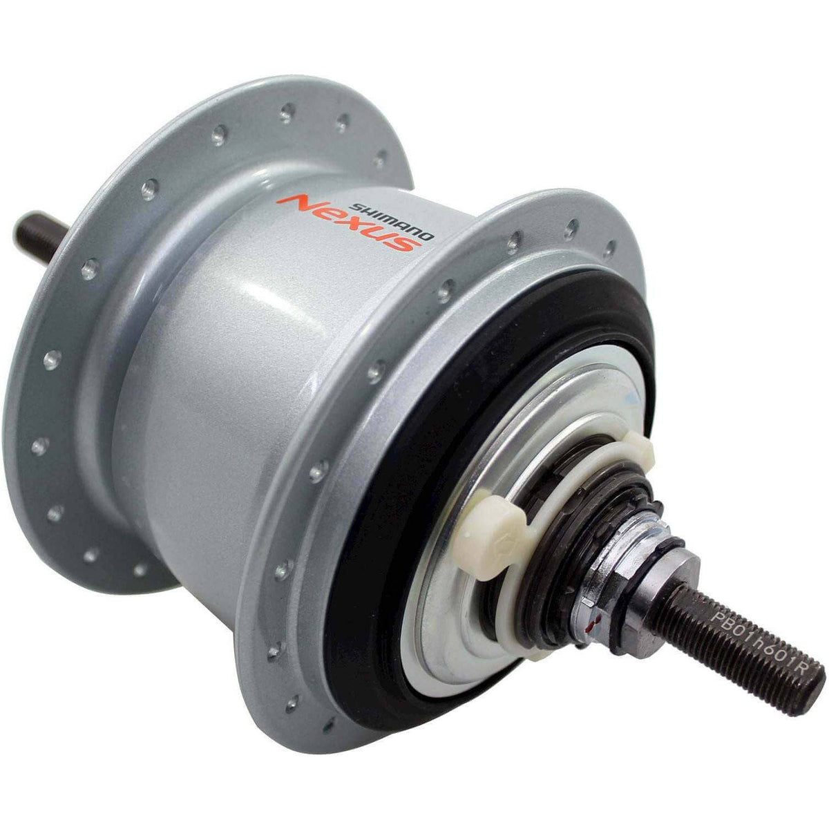 Shimano Nexus achternaaf 8 versnellingen met rollerbrake, 184 mm, zilver, geschikt voor stadsfietsen en mountainbikes
