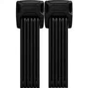 Zwart Abus Bordo 6000/90 vouwslot met twin-set, stevig fietsslot met gekrulde beugels en slotmechanisme voor extra beveiliging