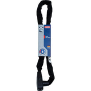 Abus Citychain 6800 kettingslot van 85 cm met 6 mm dikte, stevig en flexibel voor fietsbeveiliging, zwart gekleurd.