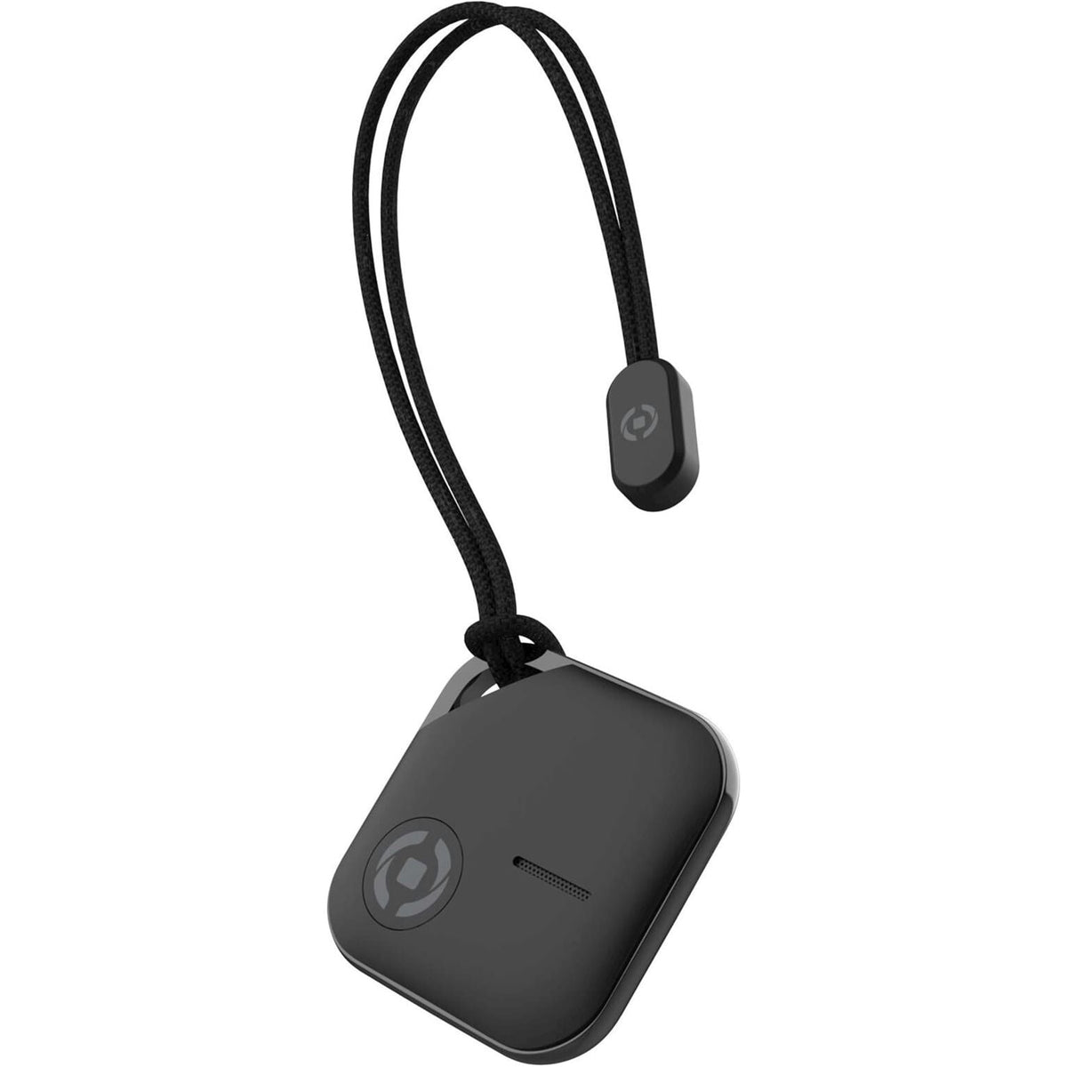 Zwarte Celly Smartfinder stuuraccessoire met digitale display en bedieningsknoppen, voor gemakkelijk zoeken en vinden van spullen