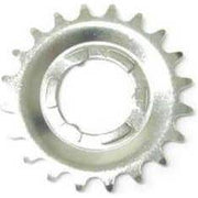 Shimano Nexus achtertandwiel in zilver voor naafversnelling, geschikt voor stadsfietsen en toerfietsen.