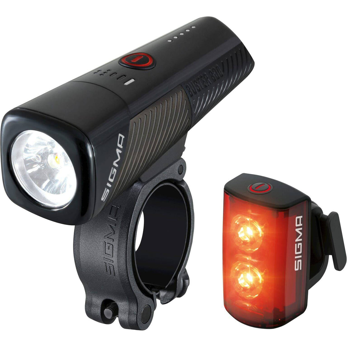 Sigma verlichtingsset Buster 800 en Buster RL 80 USB met lampen en accessoires voor fotografie.