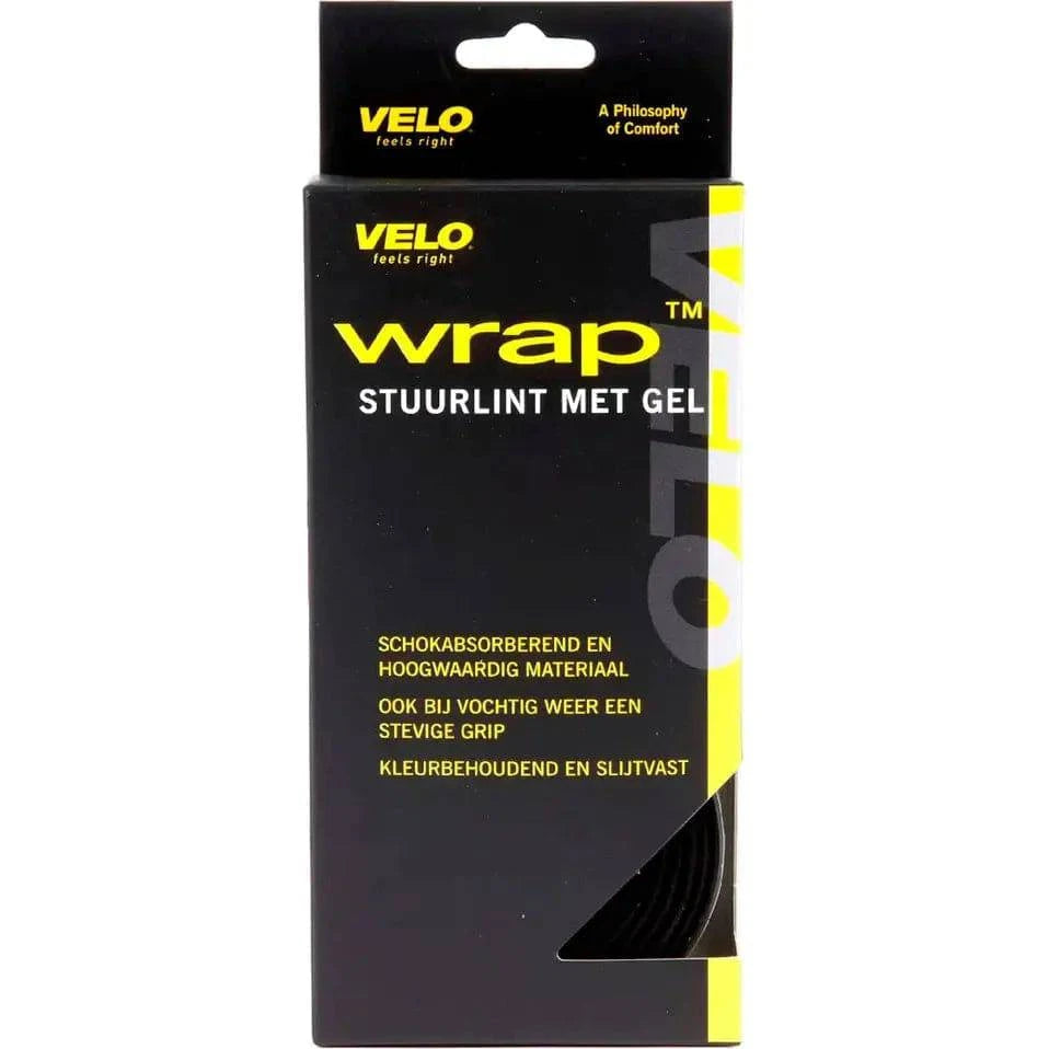 Velo Stuurlint Gel Zwart - Le Coq Wielerartikelen