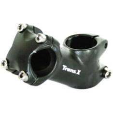 Zwarte Tranzx Stuurpen Ahead JD-ST42-1 Shorty 70mm voor fietsen, zichtbaar vanaf de zijkant, geschikt voor stuur- en voorbouwmontage.