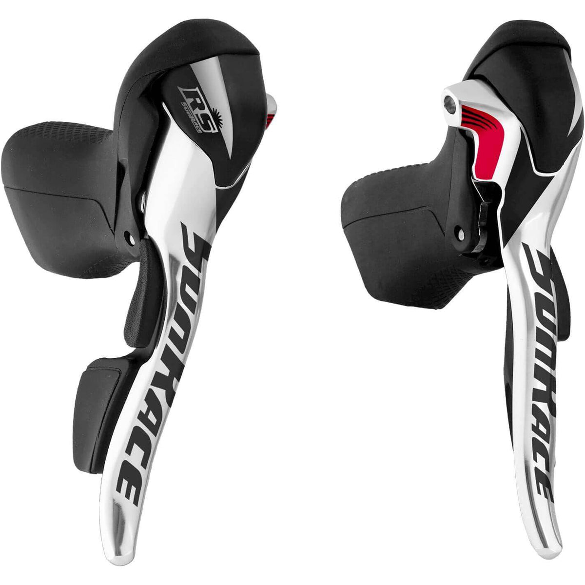 Sunrace 10-speed race shifters set met snelle bediening en ergonomisch ontwerp, geschikt voor racefietsen en MTB's.