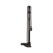 Topeak JoeBlow Roadie Ex vloerpomp met digitale manometer en stevige handgreep voor fietsbanden, zwart en rood design.
