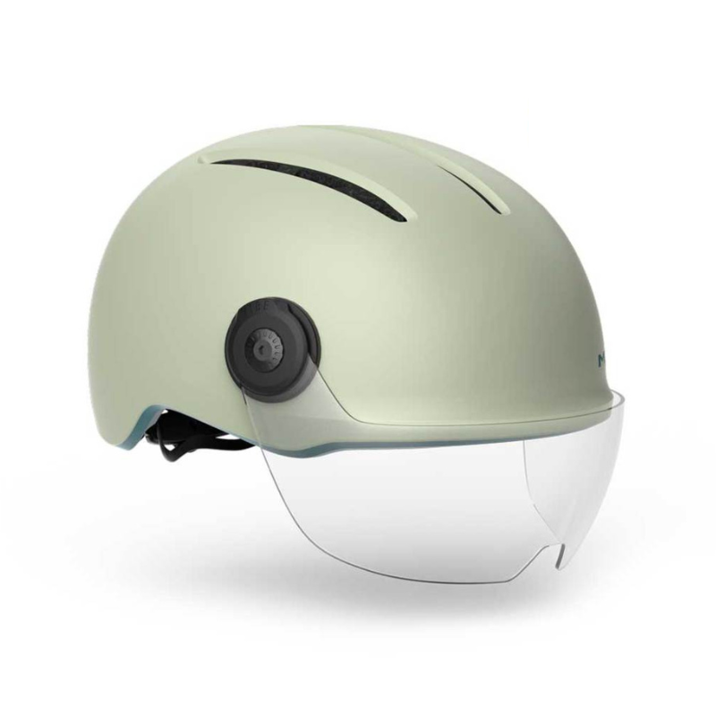 Stijlvolle MET Vibe On MIPS speed pedelec helm met veiligheidskenmerken, geschikt voor stad en e-bike gebruik.
