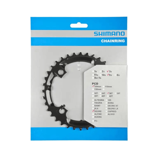 Shimano Kettingblad 36T Deore Fc-M590 - Zwart - Le Coq Wielerartikelen