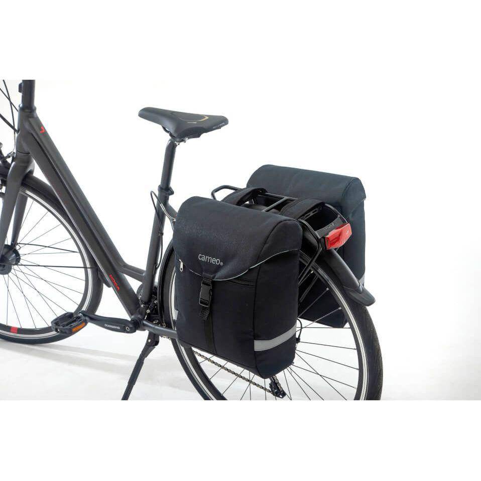 Dubbele Fietstas New Looxs Cameo Sports Black 28 Liter - Le Coq Wielerartikelen