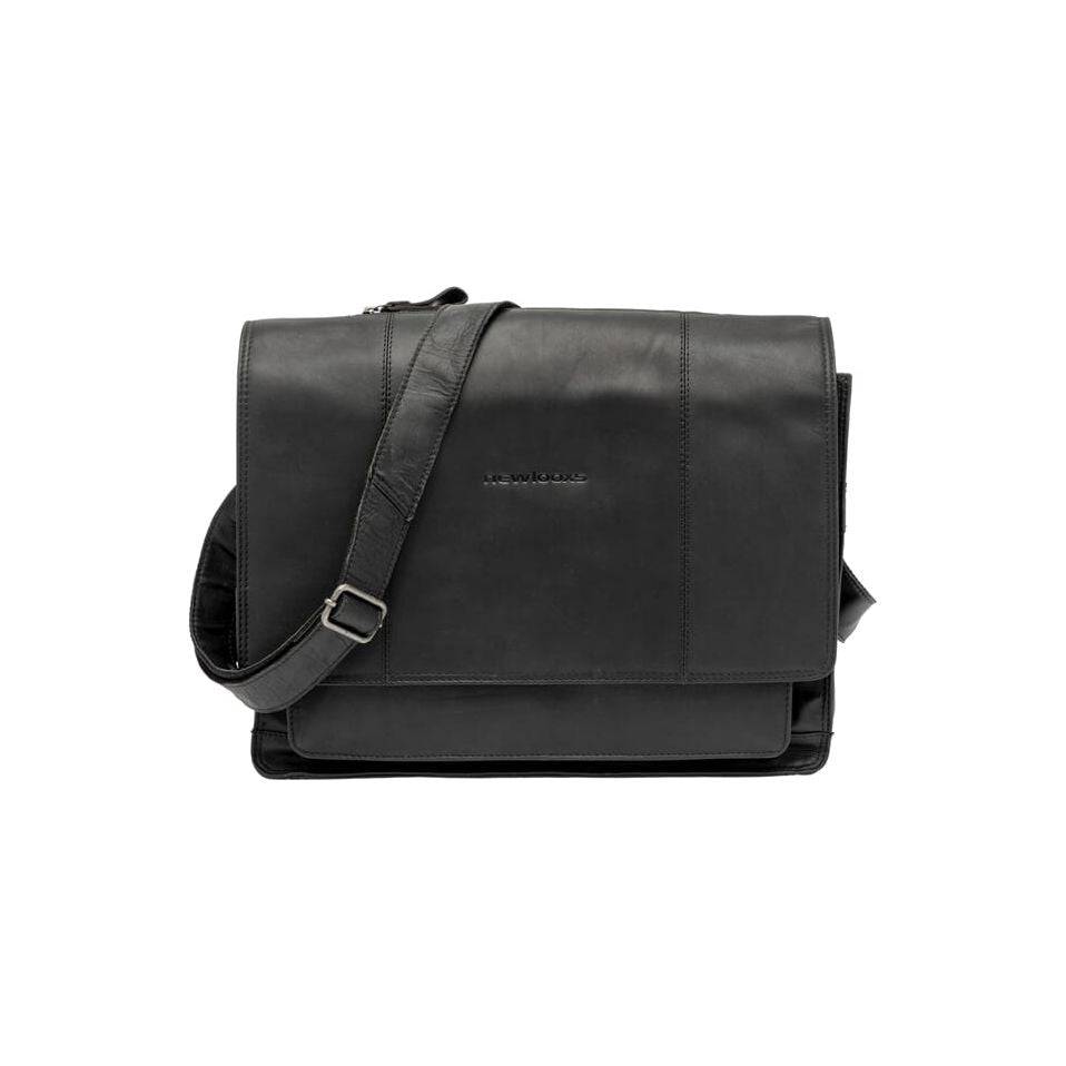 Fietstas New Looxs Fellini 18 Liter 40 X 15 X 32 Cm - Gemaakt Van Luxe Leder - Zwart - Le Coq Wielerartikelen