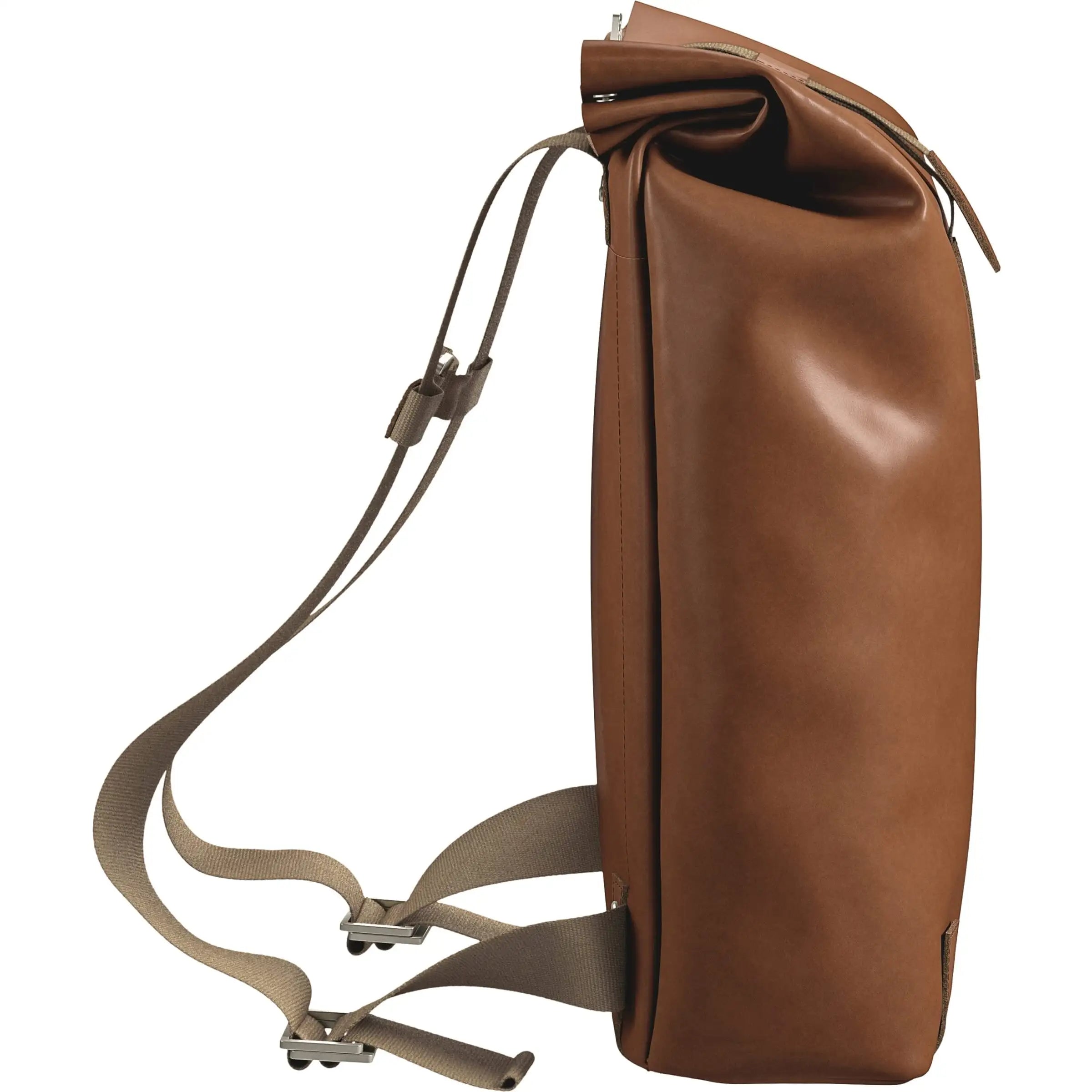 Brooks Pickwick M Leather rugzak met 26L capaciteit, leren buitenkant en verstelbare schouderriemen, geschikt voor dagelijks gebruik.
