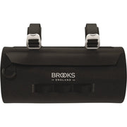 Brooks Scape Handlebar 3L stuurtas voor fiets, zwart met geïntegreerde opbergruimte en comfortabele grip, geschikt voor stadsfietsen