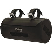 Brooks Stuurtas Scape Handlebar 3L voor fiets, zwart met blauwe details, met comfortabele grip en aerodynamisch ontwerp.