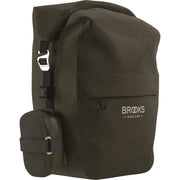Brooks fietstas Enkel Scape L 18-22L, waterdichte tas voor fietstochten, zwart met reflectie.