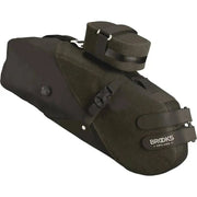 Brooks Scape bikepacking tas met verstelbare riemen en waterdichte stof, geschikt voor fietsreis en outdoor avonturen.