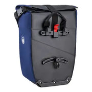 Clarijs Solobag 24 liter waterdichte fietstas voor enkel, zwart, met bevestigingsband en reflecterende details.