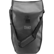 Waterdichte Clarijs Solobag fietstas van 24 liter, enkelmodel, geschikt voor fietsaccessoires, zichtbaar in de afbeelding.