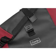 Clarijs Solobag 24 liter waterdichte fietstas voor enkel, zwart, met verstelbare riem en reflecterende details.