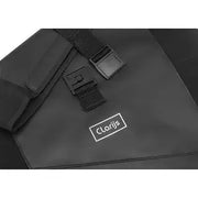 Donkere Clarijs Variobag waterdichte fietstas voor een enkele fiets, 24 liter, met reflecterende details en stevige bevestiging.
