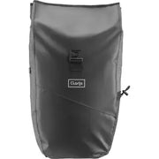 Clarijs Variobag 24 liter waterdichte fietstas voor enkel, zwart met reflecterende details, geschikt voor dagelijks gebruik.