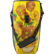 Clarijs Solobag 24 liter fietstas Van Gogh, enkele fietstas met kleurrijk kunstontwerp, waterbestendig en stevig voor dagelijks gebruik