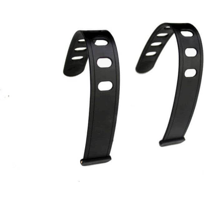 Zwart Thule Yepp Mini/Maxi fietsstuurstel voor fietsstoeltjes, geschikt voor veilige installation.