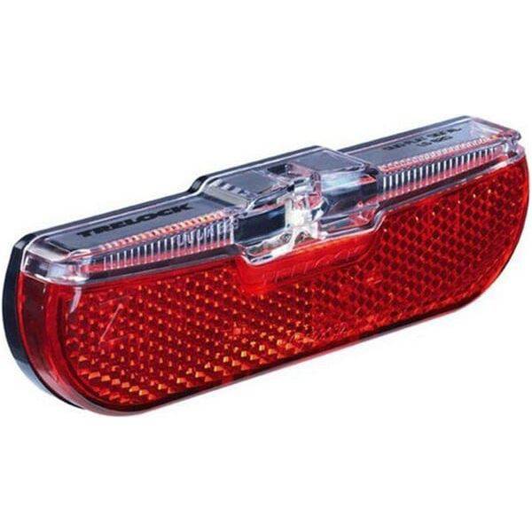 Trelock achterlicht LS 613 Duo Flat Dynamo, 80 mm, bevestigd aan fiets voor veilige zichtbaarheid tijdens het fietsen