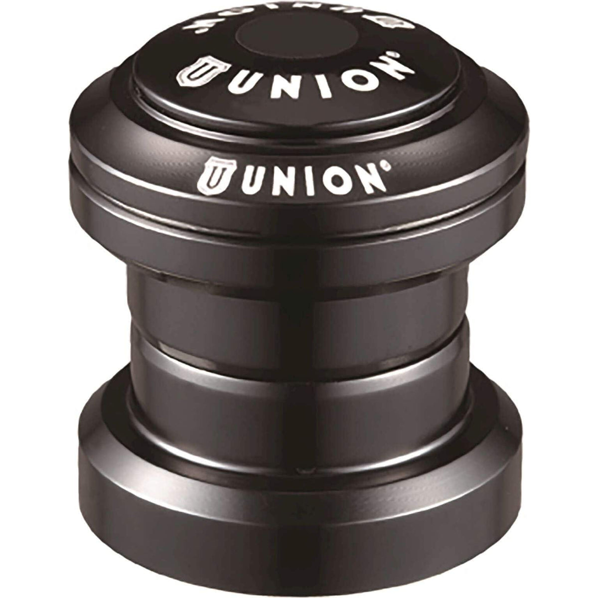 Zwart Union balhoofdset Ahead 1 1/8 voor paarden, compleet met balhoofdstel en bevestigingsonderdelen.