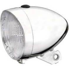 Union Koplamp Un-4900 Retro Batterij Chroom Oem - Le Coq Wielerartikelen