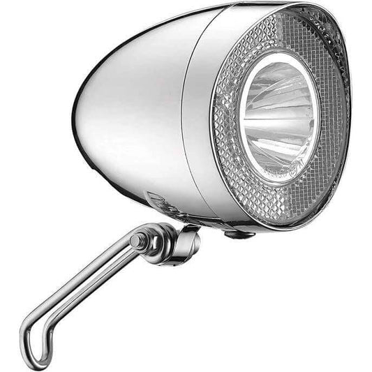 Union Koplamp Un-4925 Retro Aan/Uit Dynamo Chroom - Le Coq Wielerartikelen