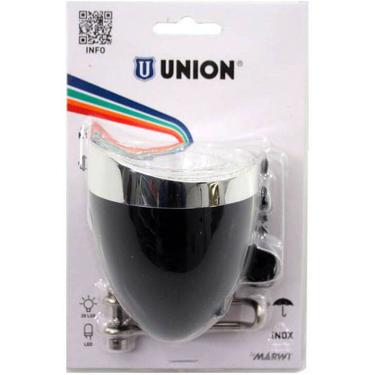 Union Koplamp Un-4925 Retro Aan/Uit Dynamo Zwart - Le Coq Wielerartikelen