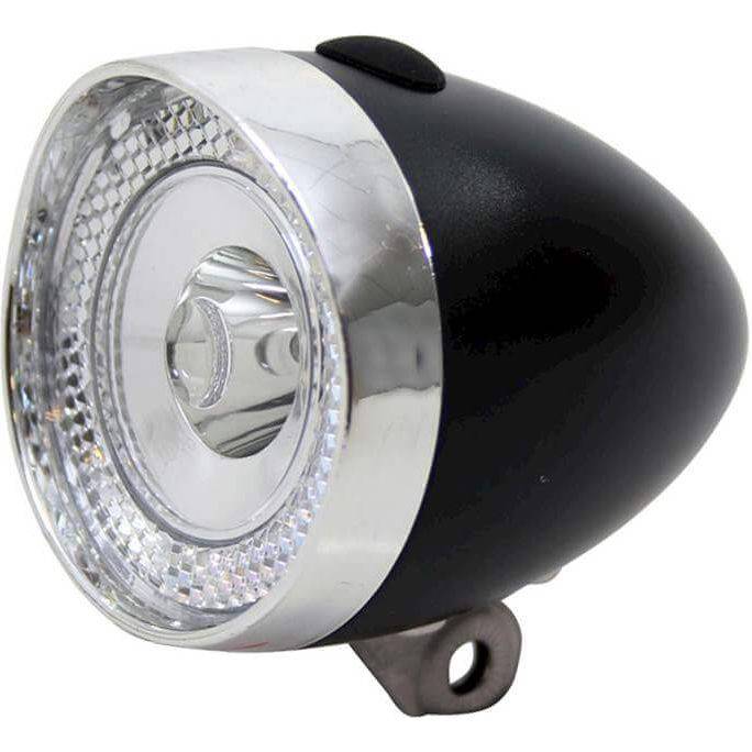 Union Koplamp Un-4955 Retro Mini Batterij Zwart Oem - Le Coq Wielerartikelen