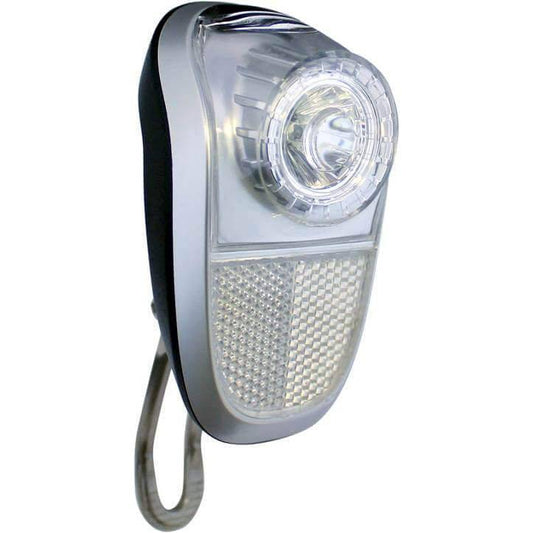 Union Koplamp Un-4960 Mobile + Batterij 10 Lux Zilver - Le Coq Wielerartikelen
