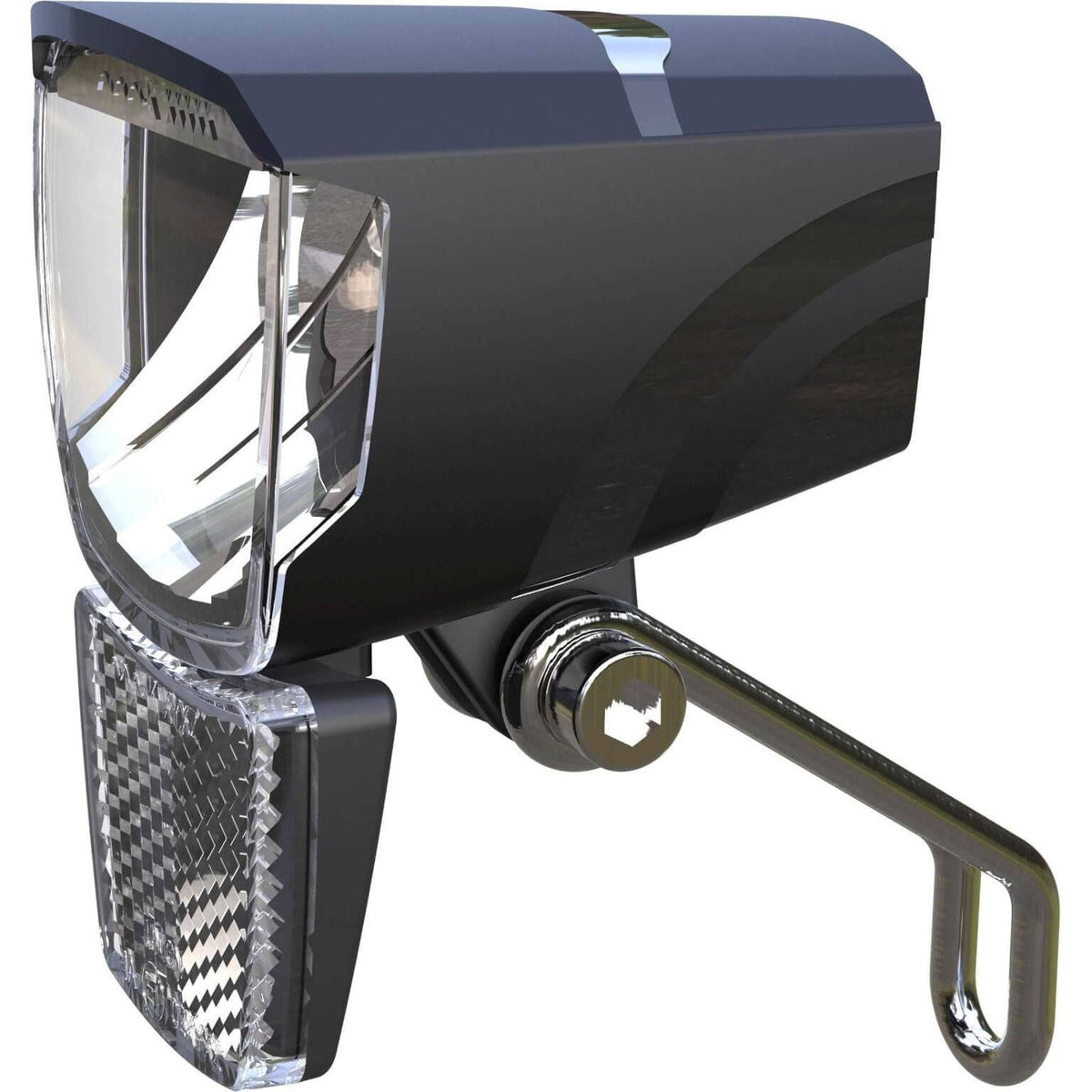 Zwarte Union koplamp Un-4270E Spark 6-44V met 50 lux op kaart, zichtbaar op de afbeelding.