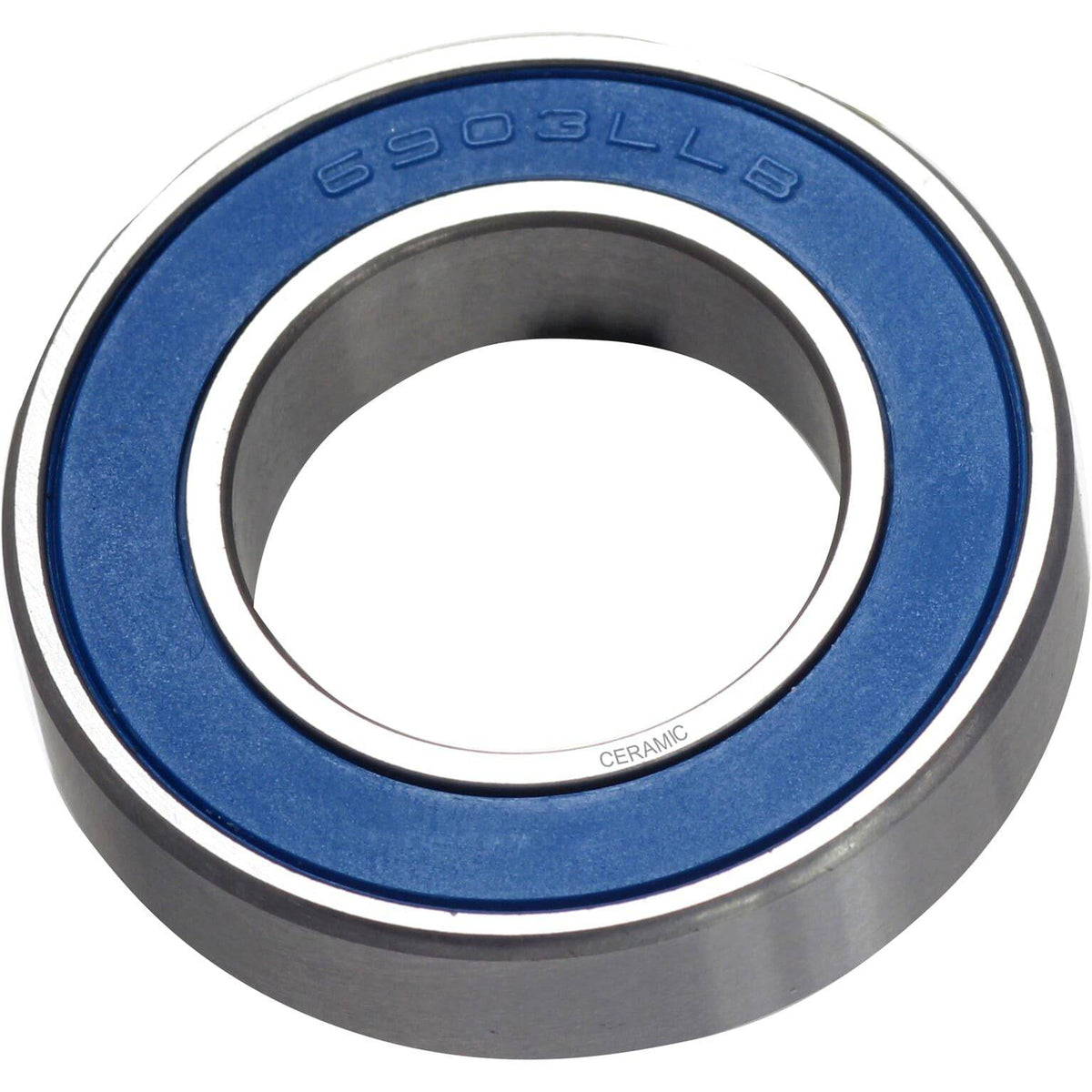 Union keramische kogellager CB-356 6903 LLB met 17x30x7 mm naafkogelringen en kogels, zichtbaar in de afbeelding