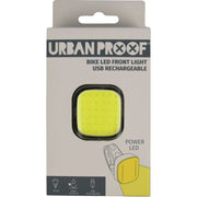 Urban Proof high power vierkante LED koplamp met USB oplaadbare batterij en 70 lumen lichtsterkte, geschikt voor outdoor gebruik